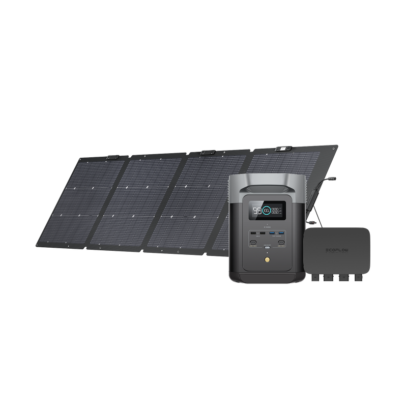 Load image into Gallery viewer, EcoFlow DELTA 2 + 800W Alternator Charger + NextGen 220W Solar Panel