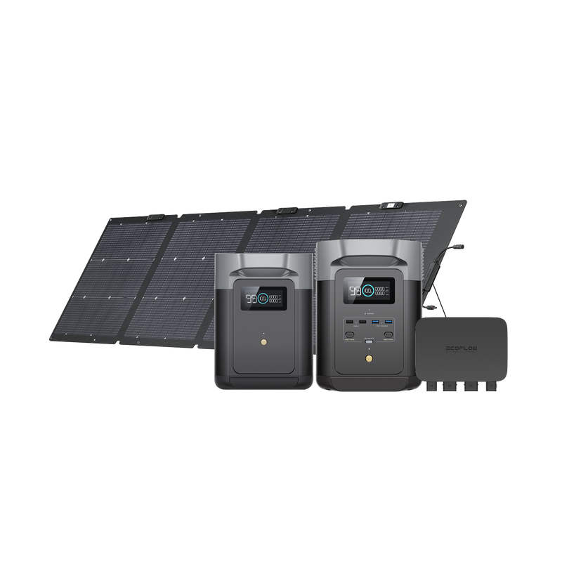 Load image into Gallery viewer, EcoFlow DELTA 2 + 800W Alternator Charger + NextGen 220W Solar Panel