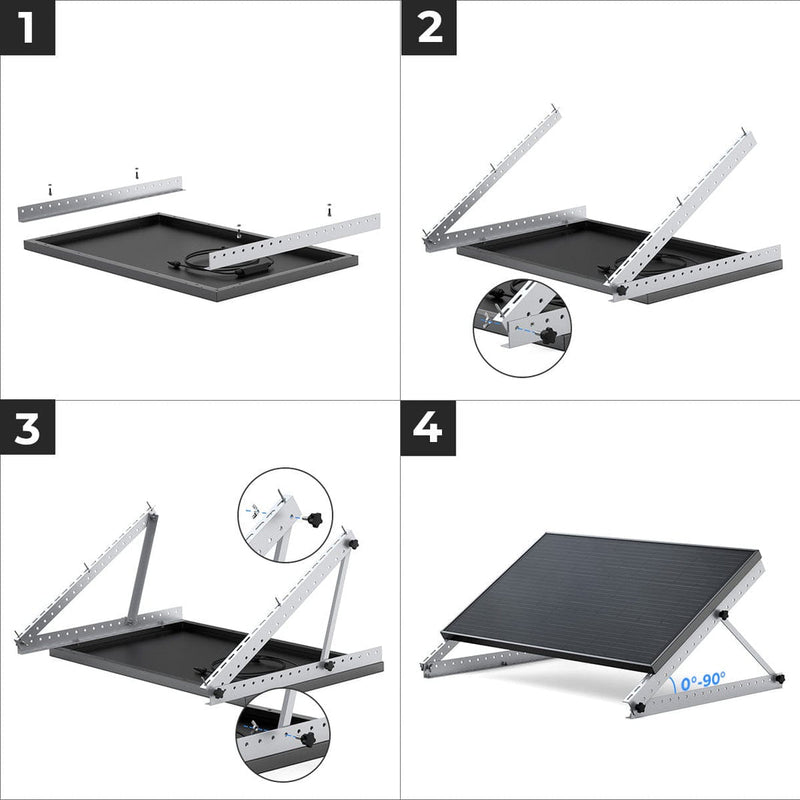 Load image into Gallery viewer, EcoFlow 28'' Tilt Mount Bracket