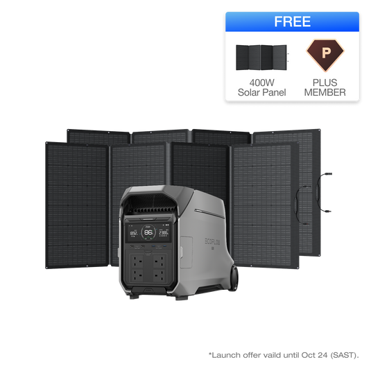 EcoFlow DELTA Pro 3 Solar Generator (PV400W)