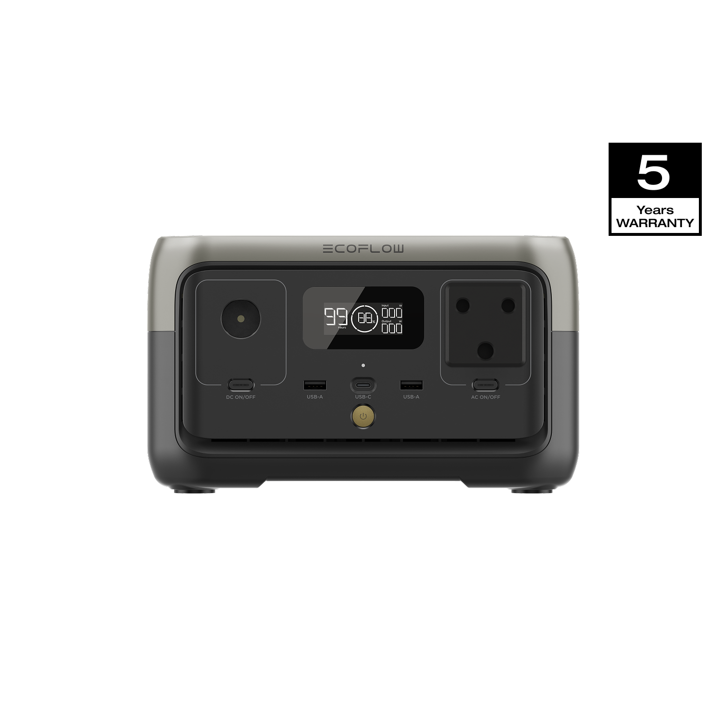 ECOFLOW RIVER 2 Portable Power Station - 256Wh LFP battery -  300W Output 110W Solar chrger - SA Socket