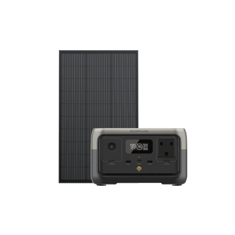 Load image into Gallery viewer, EcoFlow RIVER 2 Solar Generator (Rigid PV100W)