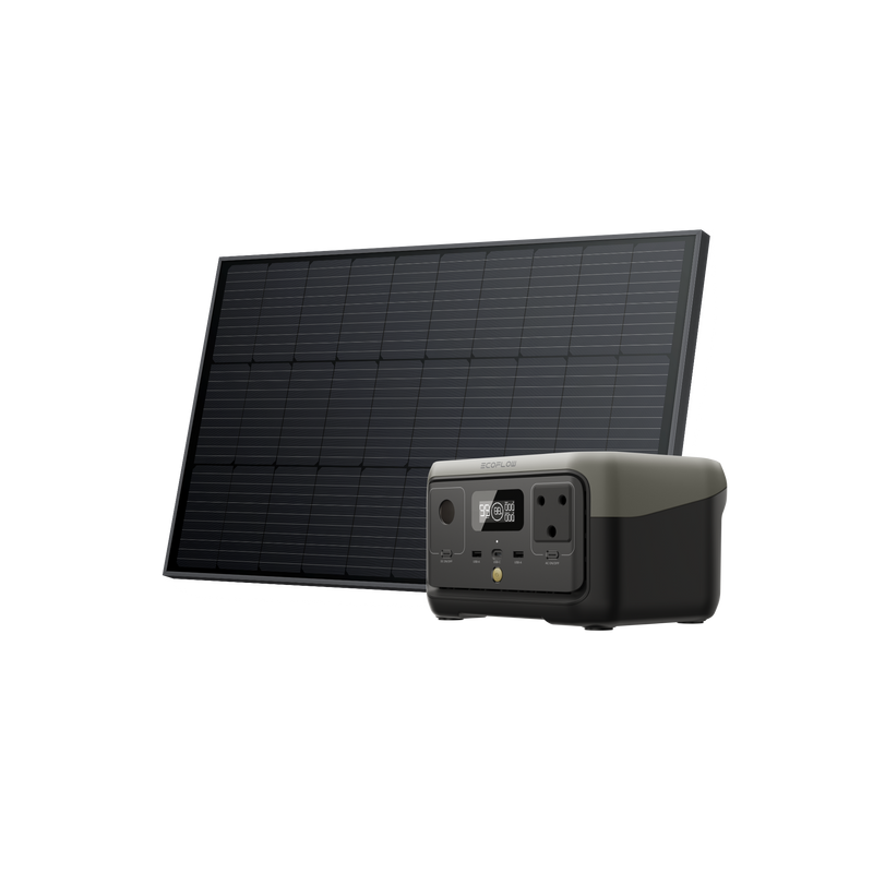 Load image into Gallery viewer, EcoFlow RIVER 2 Solar Generator (Rigid PV100W)