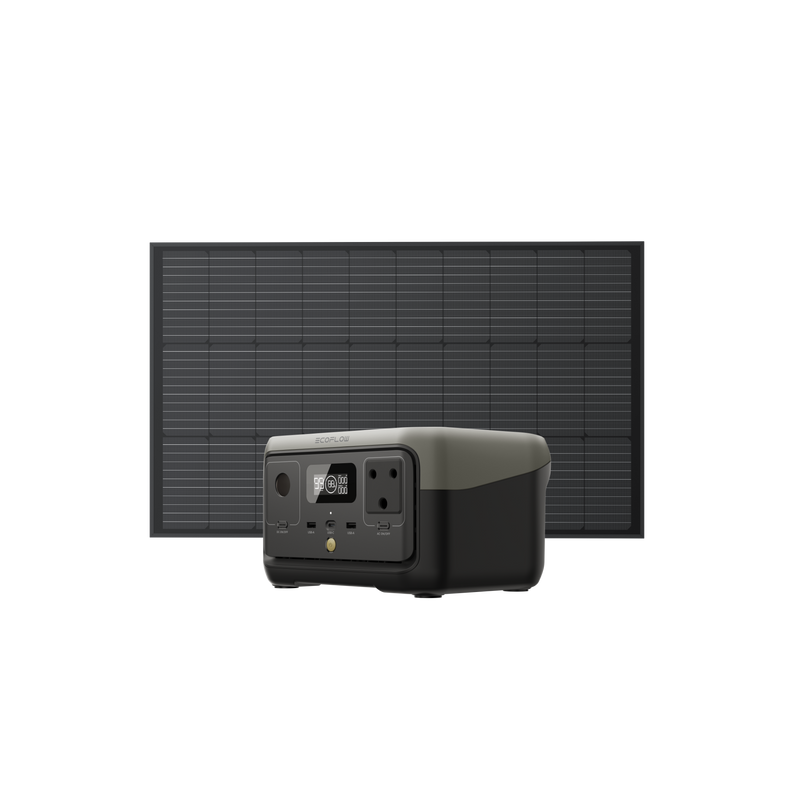 Load image into Gallery viewer, EcoFlow RIVER 2 Solar Generator (Rigid PV100W)
