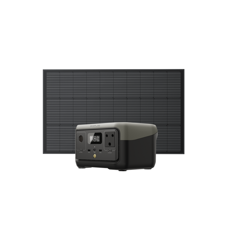Load image into Gallery viewer, EcoFlow RIVER 2 Solar Generator (Rigid PV100W)