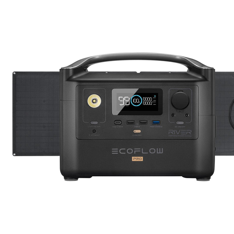 Load image into Gallery viewer, EcoFlow EcoFlow RIVER Pro + 1X 160W Solar Panel