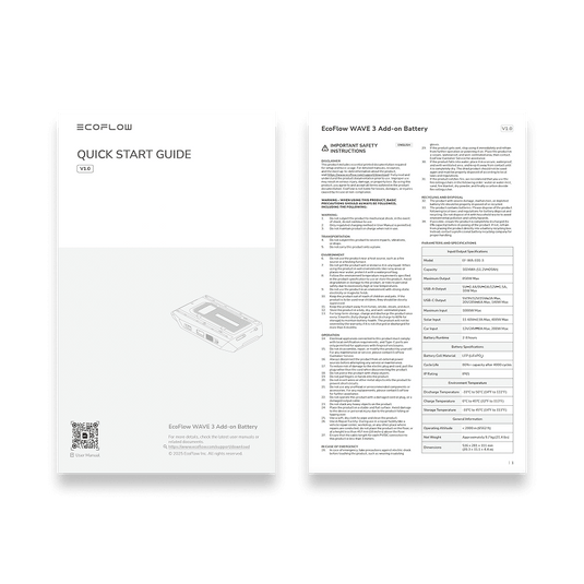 Safety Instructions, Quick Start Guide, Warranty Card