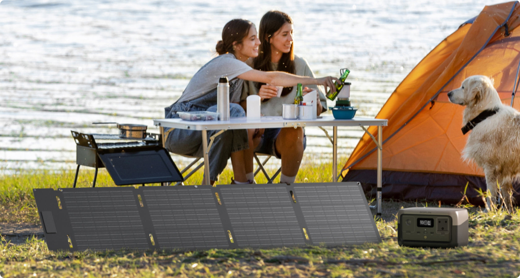 Ideal solar power source for RIVER 2 Series