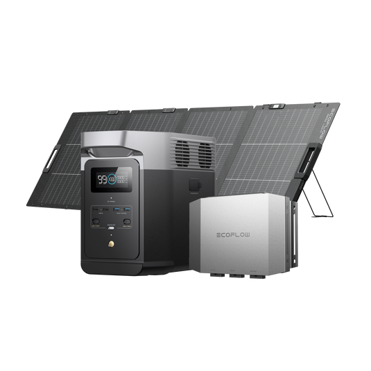 EcoFlow DELTA 2 + Alternator Charger Plus 1000 + 220W Lightweight Solar Panel