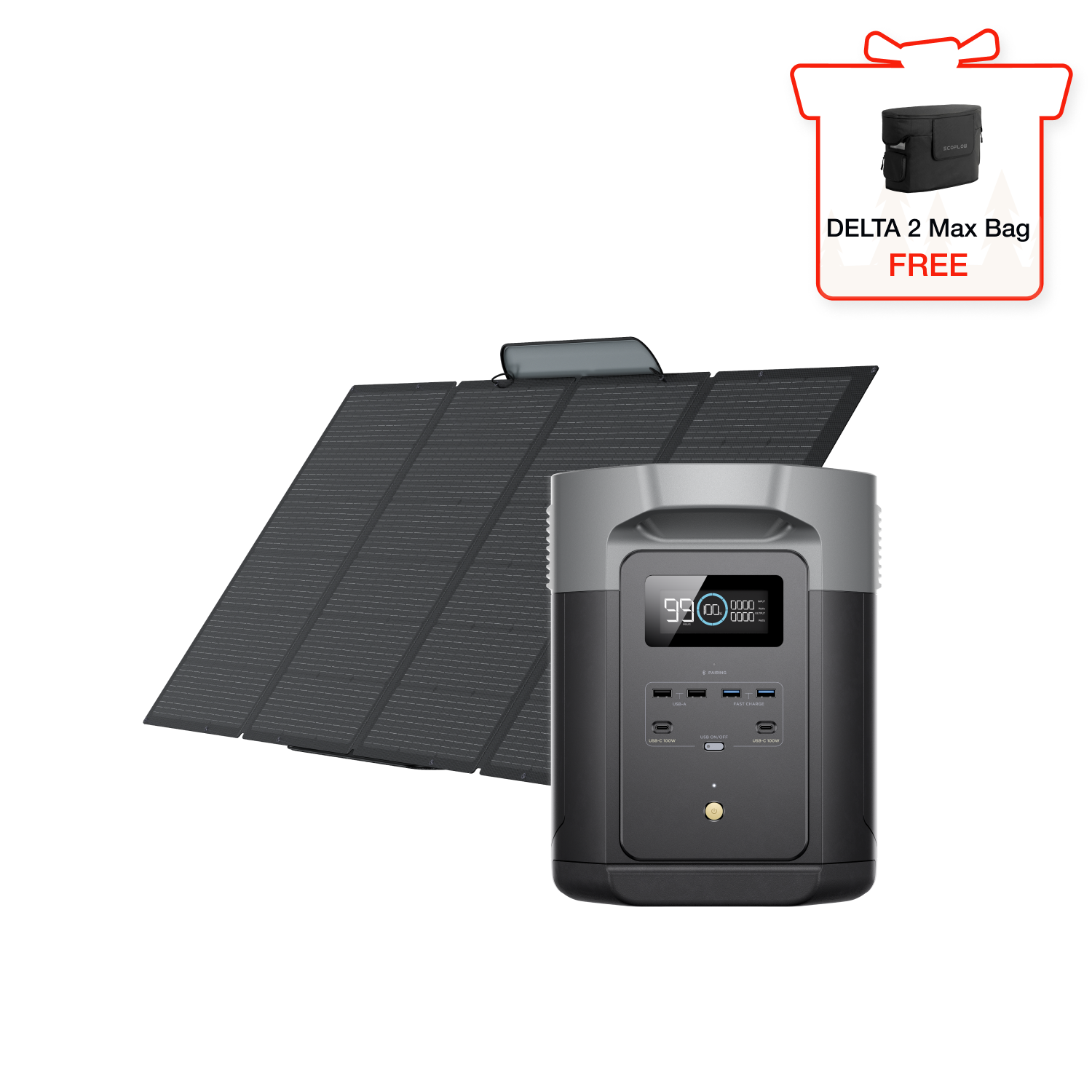 DELTA 2 Max Solar Generator (PV400W)