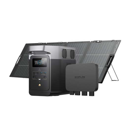EcoFlow DELTA 2 + 800W Alternator Charger + 220W Lightweight Solar Panel