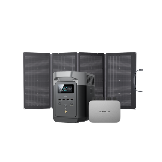 DELTA 2 960 + PowerStream 800W + 220/400W Portable Solar Panel