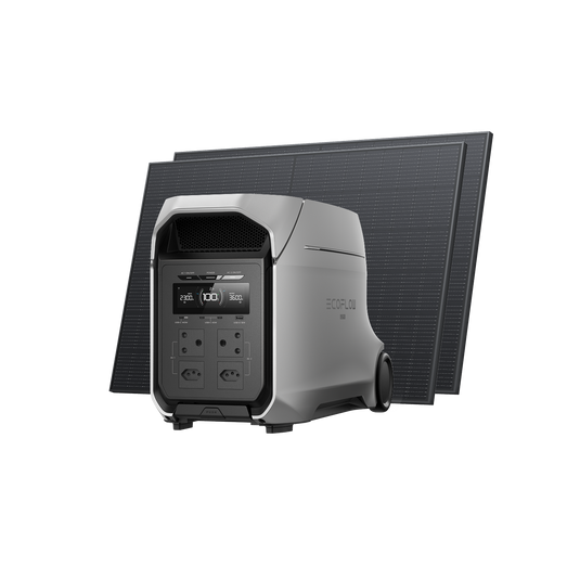 EcoFlow DELTA 3 Ultra Plus Solar Generator (2×400W Rigid Solar Panels)