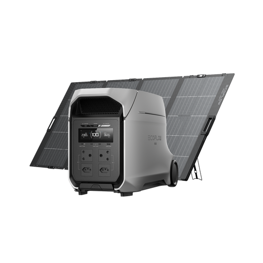 EcoFlow DELTA 3 Ultra Plus Solar Generator (400W Lightweight Solar Panel)