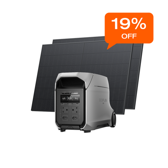 EcoFlow DELTA 3 Ultra Plus Solar Generator (2×400W Rigid Solar Panels)