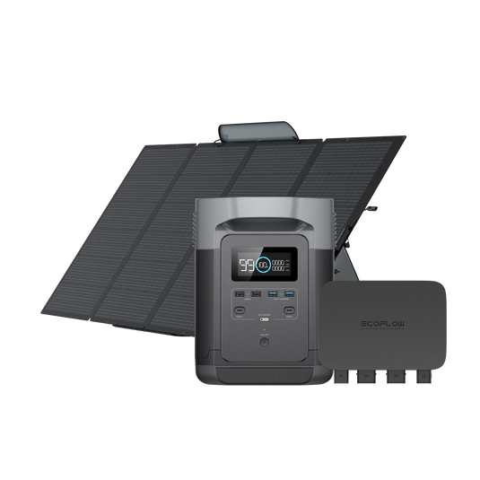 EcoFlow DELTA Max + 800W Alternator Charger + 400W Solar Panel