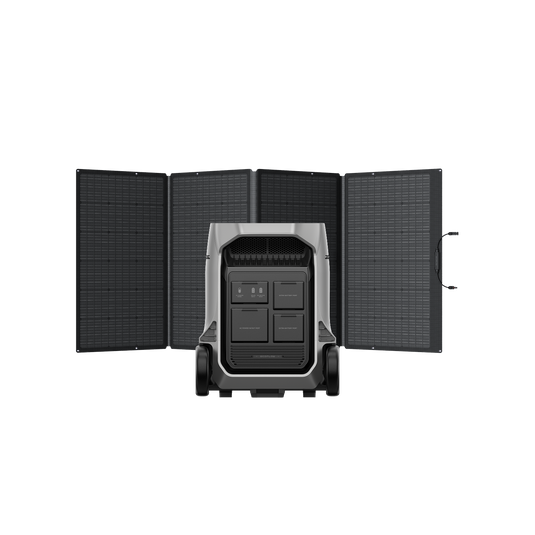 EcoFlow DELTA Pro 3 Solar Generator (400W Lightweight Solar Panel)