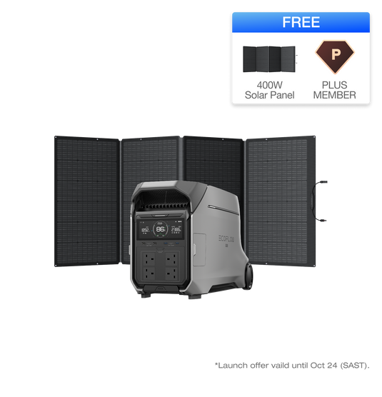 EcoFlow DELTA Pro 3 Solar Generator (PV400W)