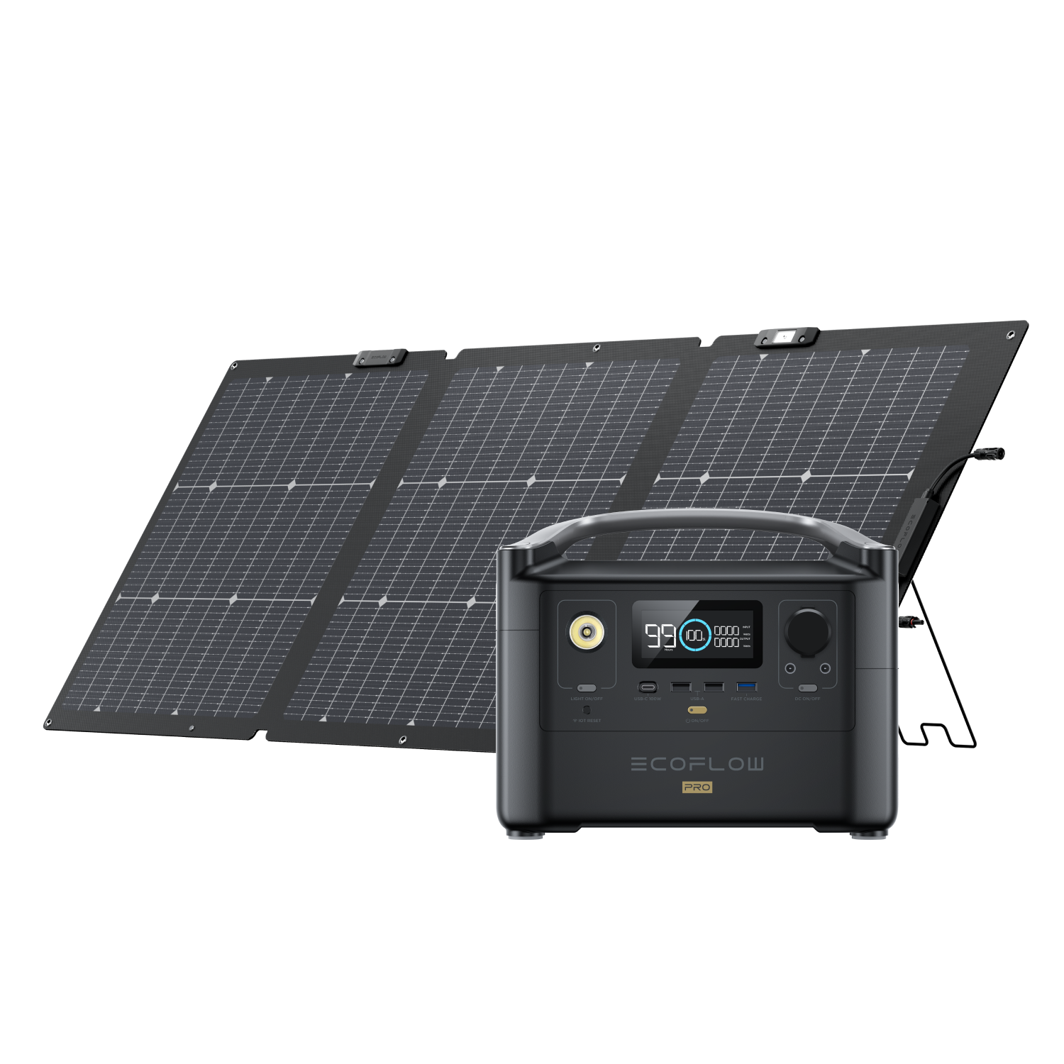 EcoFlow RIVER Pro Solar Generator (PV160W)