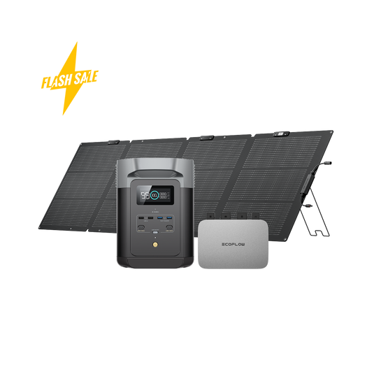 DELTA 2 960 + PowerStream 800W + 220/400W Portable Solar Panel
