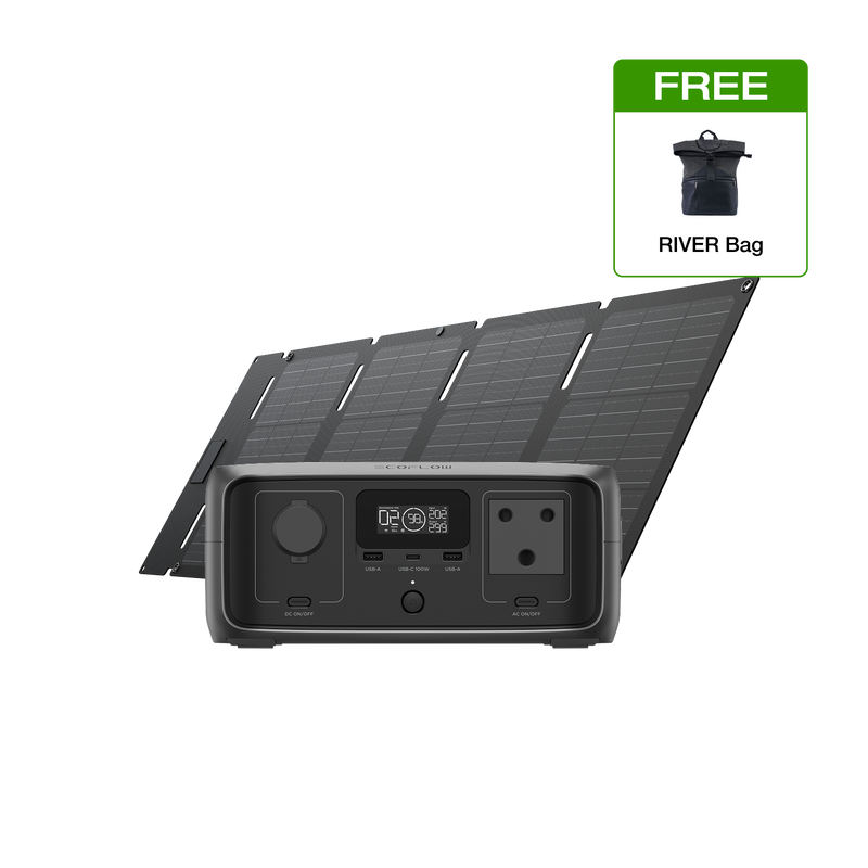 Load image into Gallery viewer, EcoFlow RIVER 3 UPS Solar Generator
