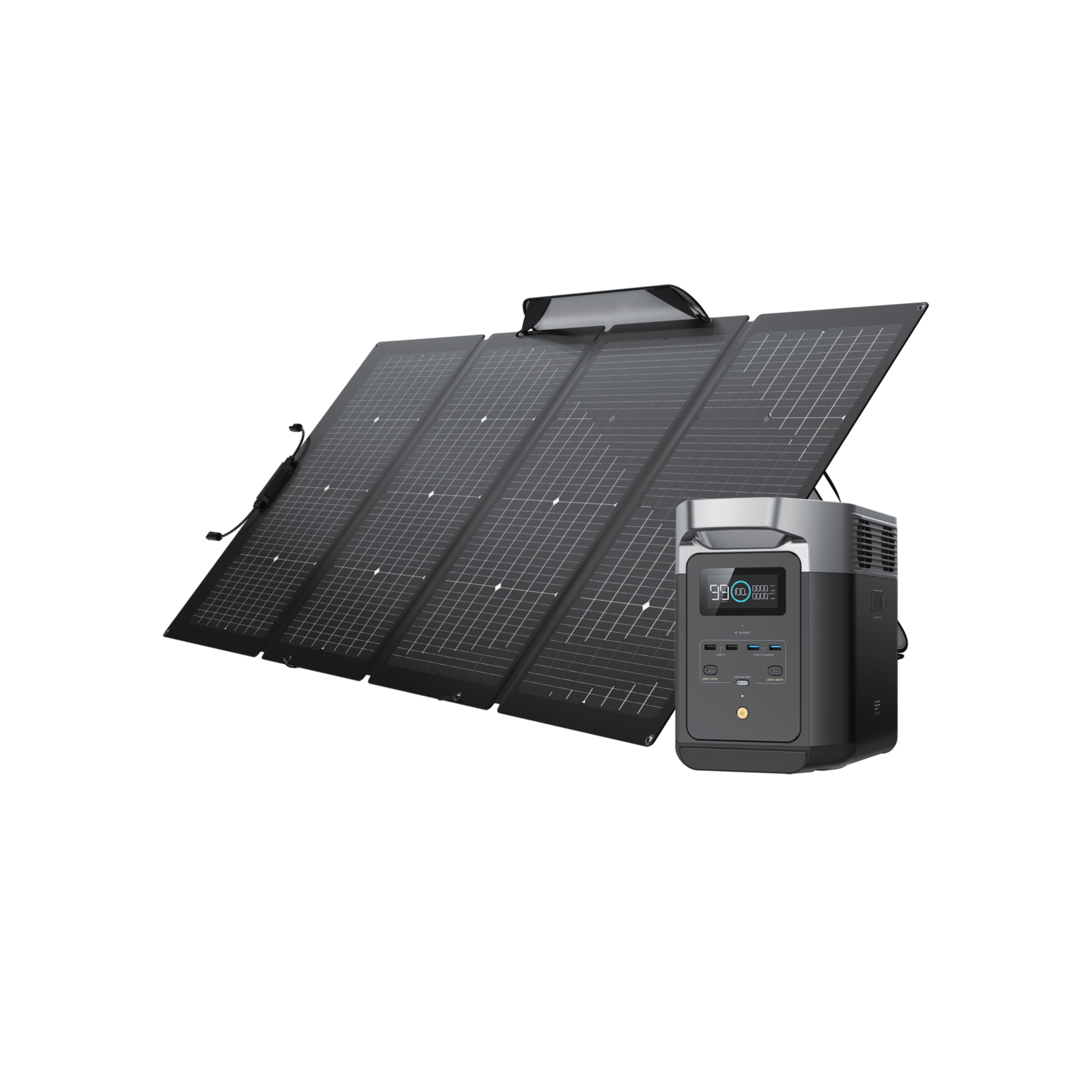 EcoFlow DELTA 2 Solar Generator with 220W Solar Panel