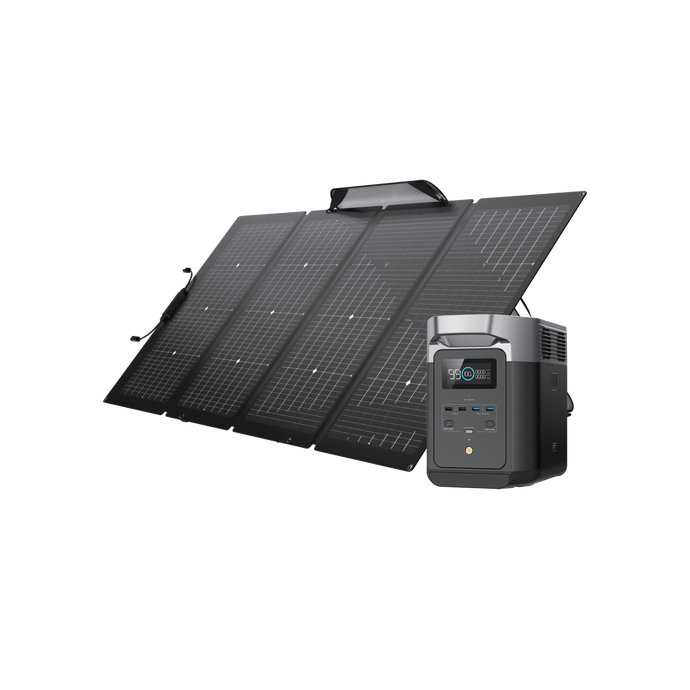 EcoFlow DELTA 2 + 220W Portable Solar Panel